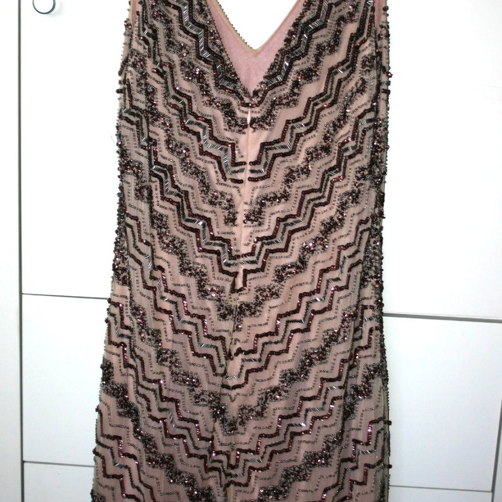 Aidan Mattox Dramatic Blush Beaded Sleeveless Coc… - image 6